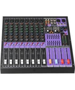 Mesa de Mezclas de Audio Profesional de 8 Canales con 99