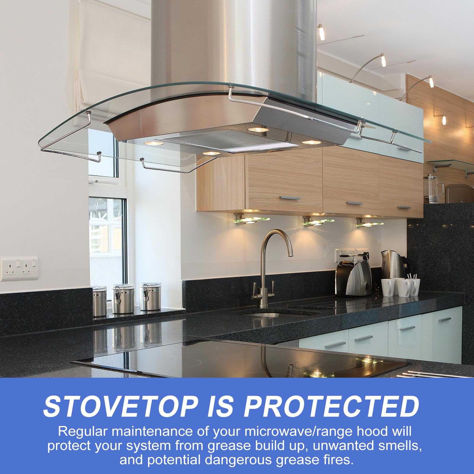 Filtro de campana de cocina Filtro de aluminio con lente de - Imagen 7