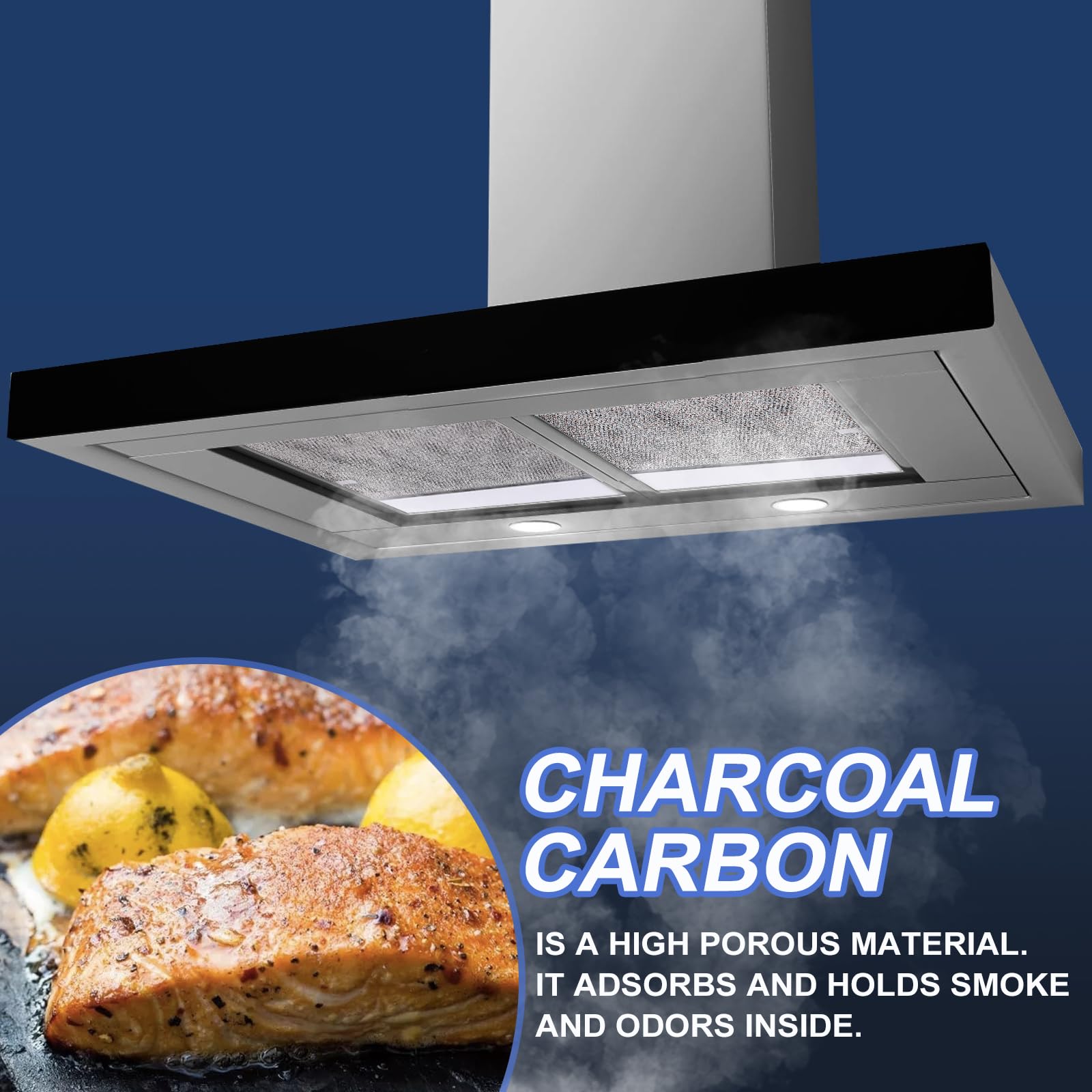 Filtro de campana de cocina Filtro de aluminio con lente de - Imagen 6