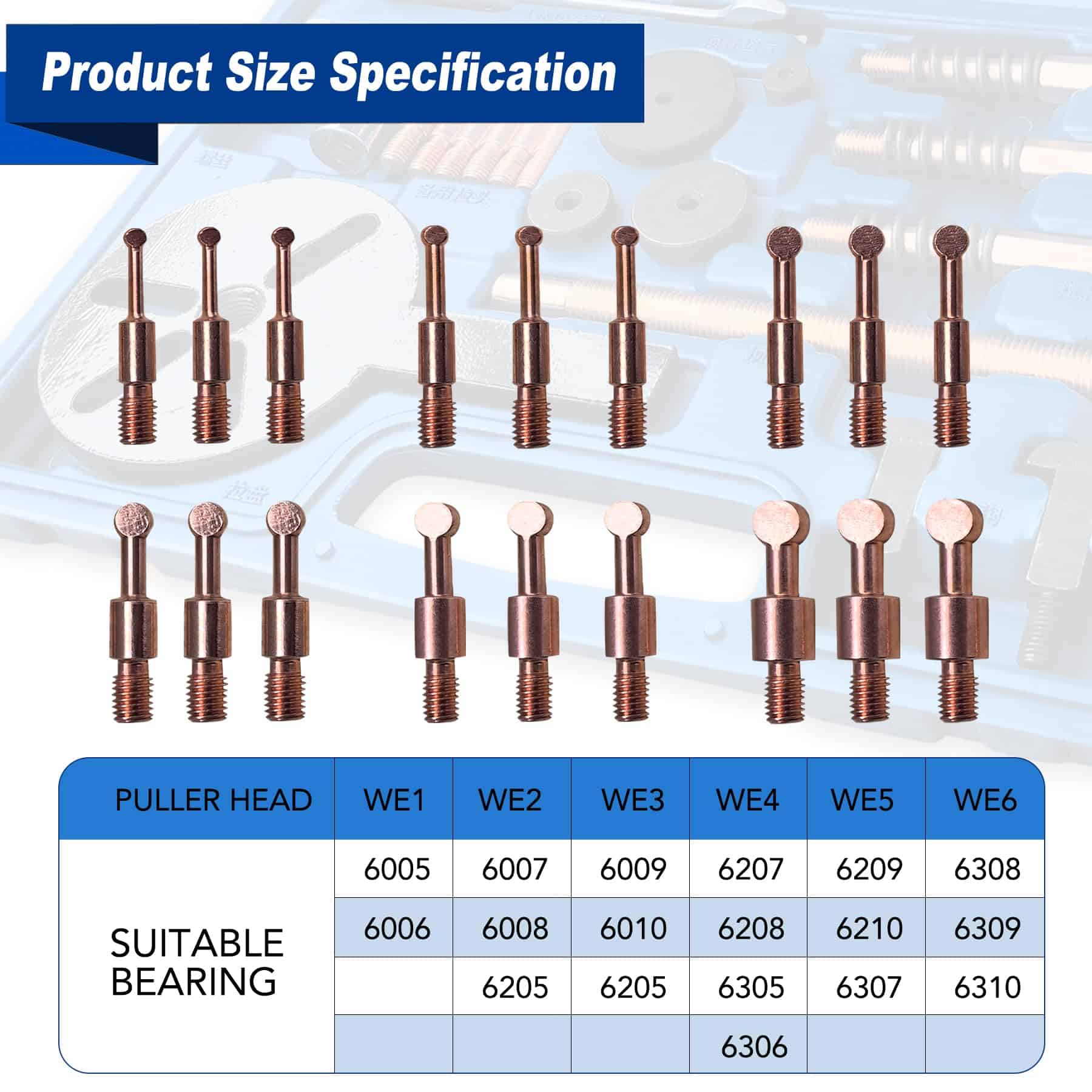Kit de 36 en1 Separador y Extractor de Rodamientos - Imagen 7