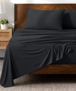 Juego de sábanas de tejido de punto elástico de microfibra