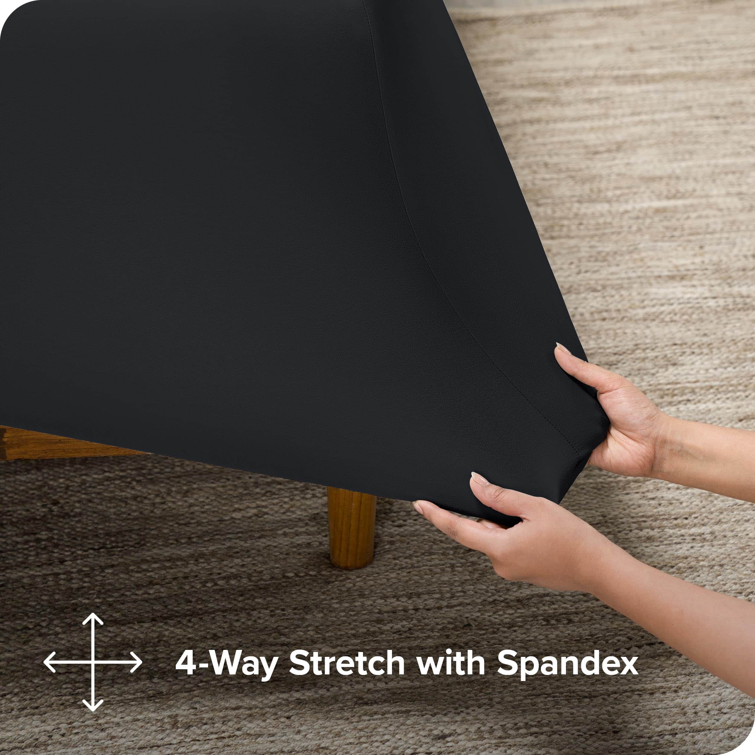 Juego de sábanas de tejido de punto elástico de microfibra - Imagen 3