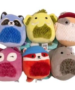 Set 6 Squishmallows Cozy Squad Raccoon Mammoth Dino 5" Mini