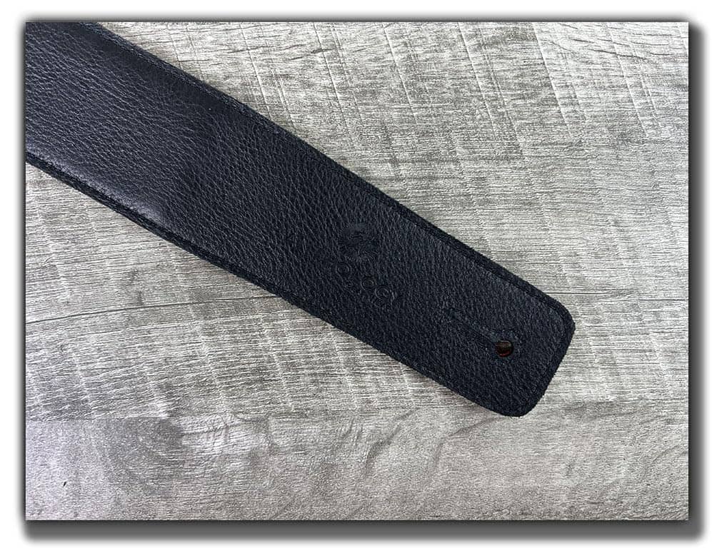 Correa de Guitarra de Cuero de Grano -Canyon Rouge - Imagen 5