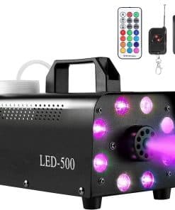 Máquina de Humo Motorenbau con 8 Luces LED, Máquina de Humo