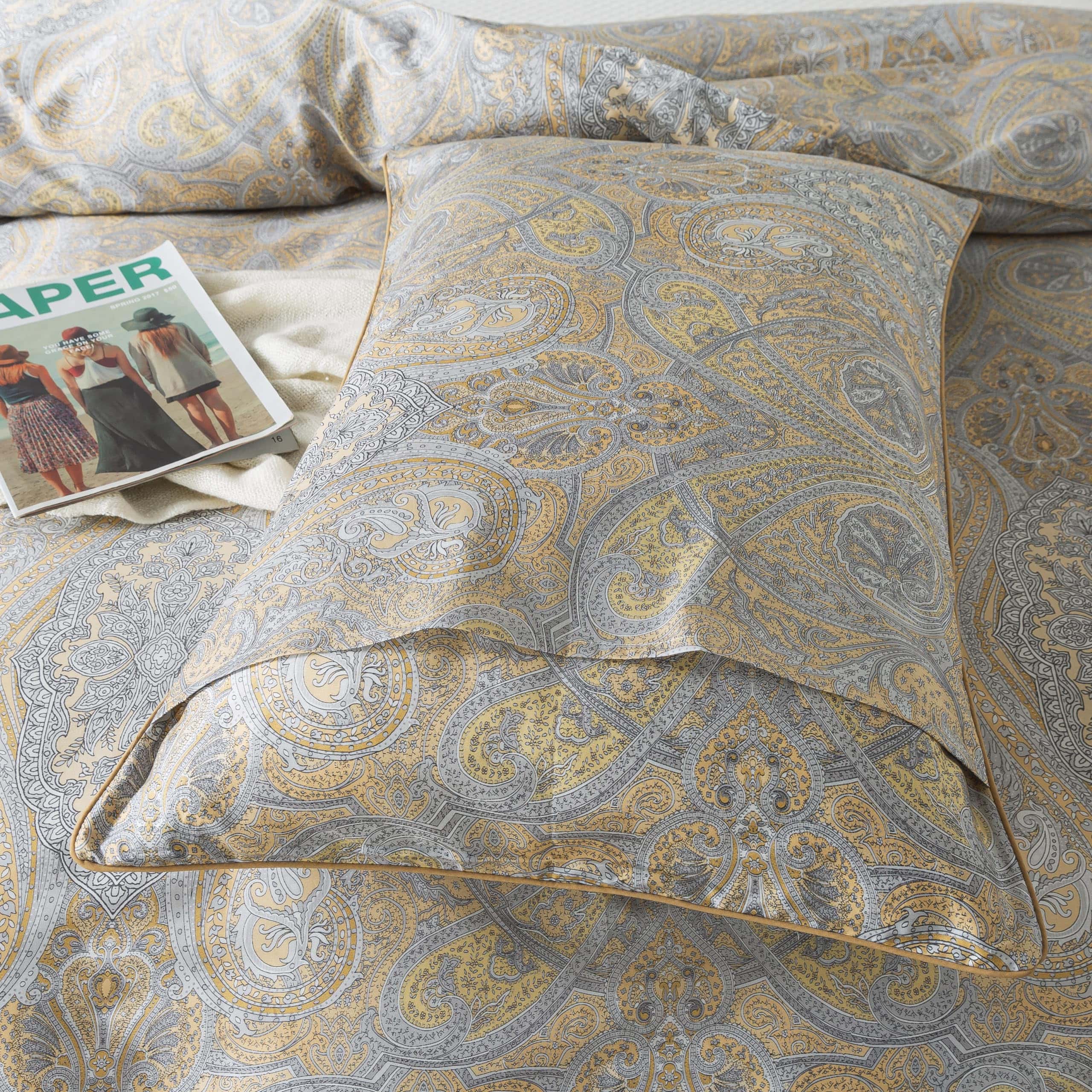 Juego de ropa de cama Softta Vintage Amarillo Gris Tamaño - Imagen 6