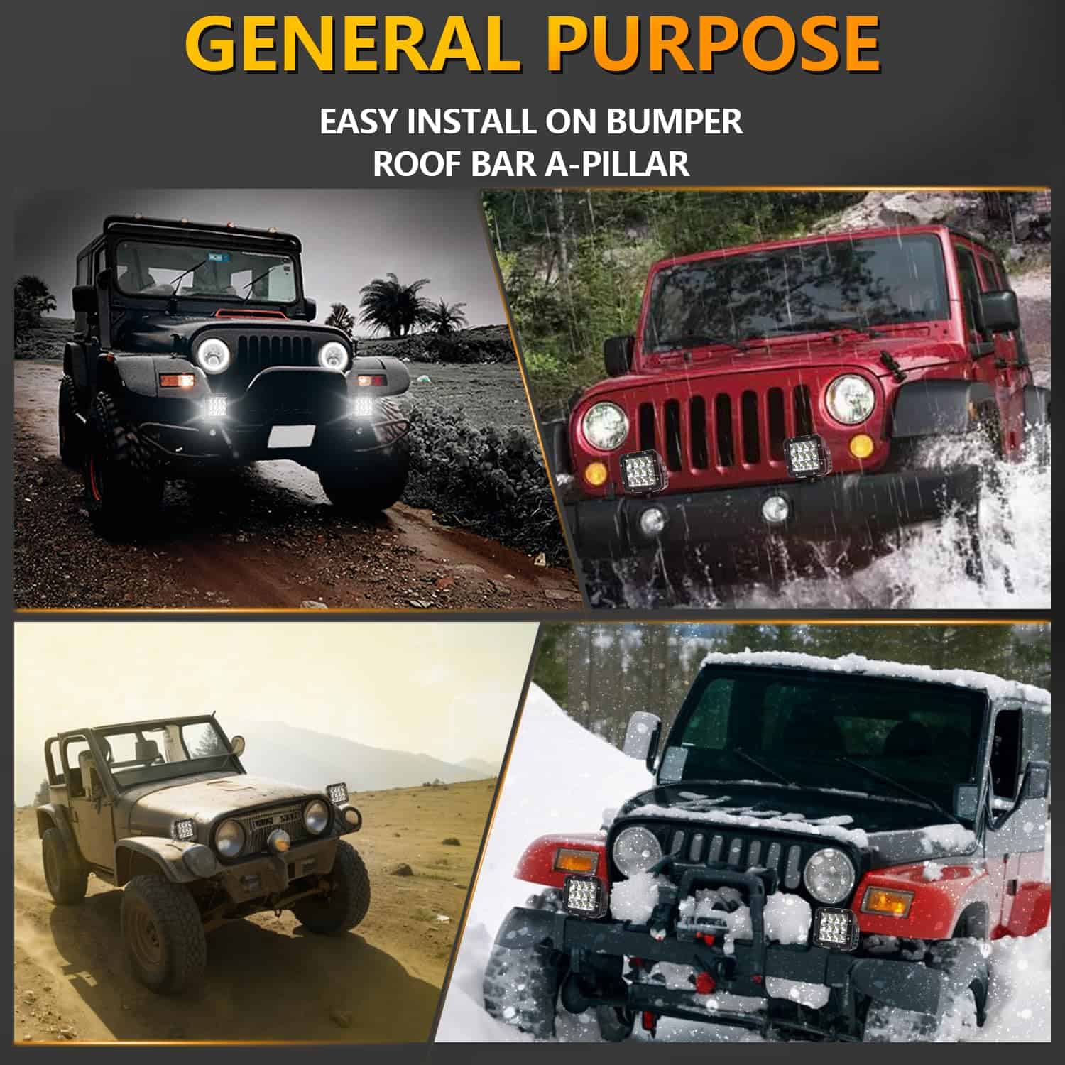 YCHOW-TECH 6 pulgadas Barra de Luz LED 2PCS 120W 12000LM - Imagen 8