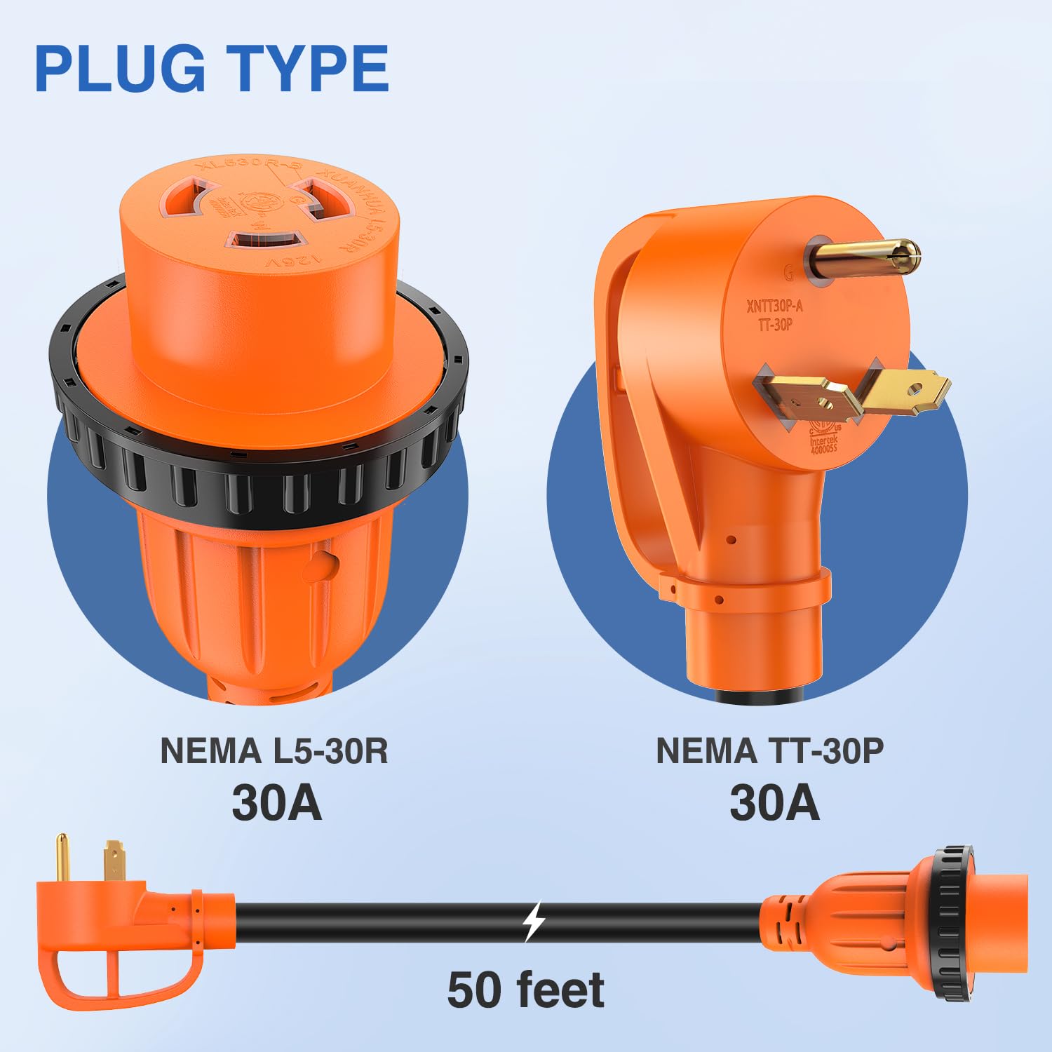 Cable de extensión con bloqueo Nilight 30 Amp 50FT para RV - Imagen 9