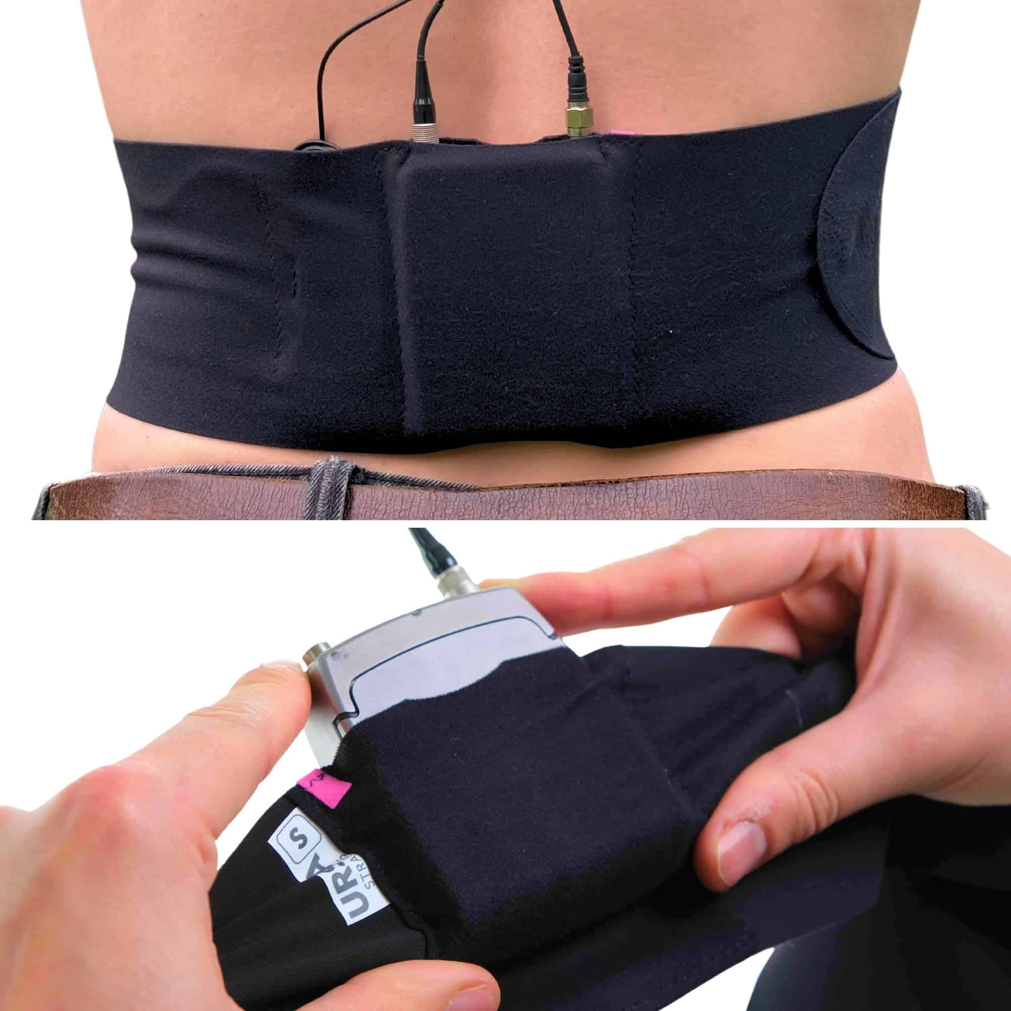 Correa de cintura URSA - Ultra delgada, -Negro