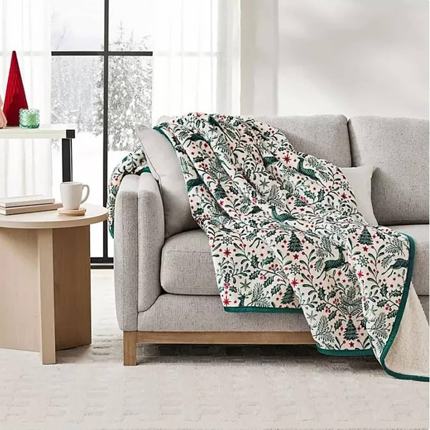 Manta festiva de sherpa esponjosa Member's Mark, 60" x 70"