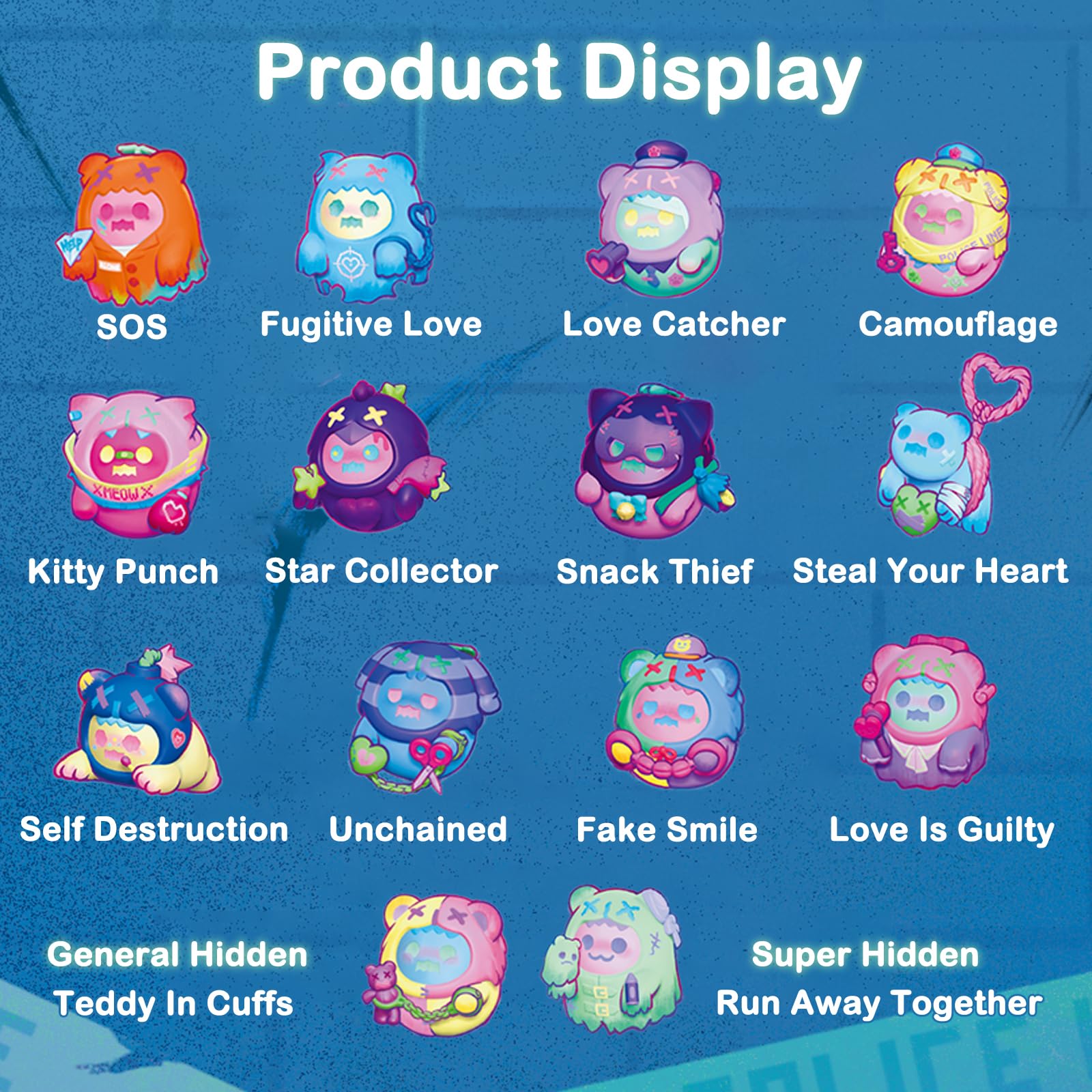 BEEMAI Serie Baddy Bear Town Ghost Bear 12 Piezas (Set - Imagen 3