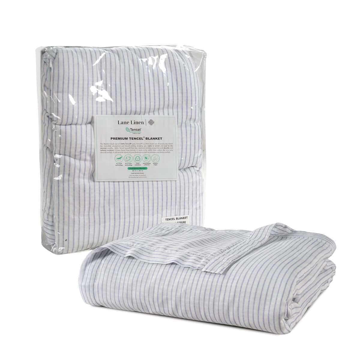 Manta de 100% Tencel LANE LINEN, 2 Pack Manta Suave para