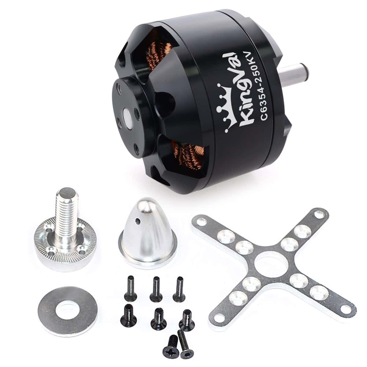 Motor Brushless KingVal 6354 250KV de Repuesto con Kit de