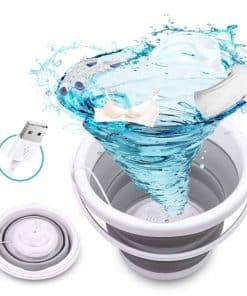 Mini Lavadora, Lavadora Portátil con Cubo de Lavandería