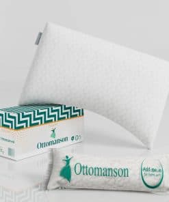 Almohada Ottomanson, 29" x 19", Blanco A