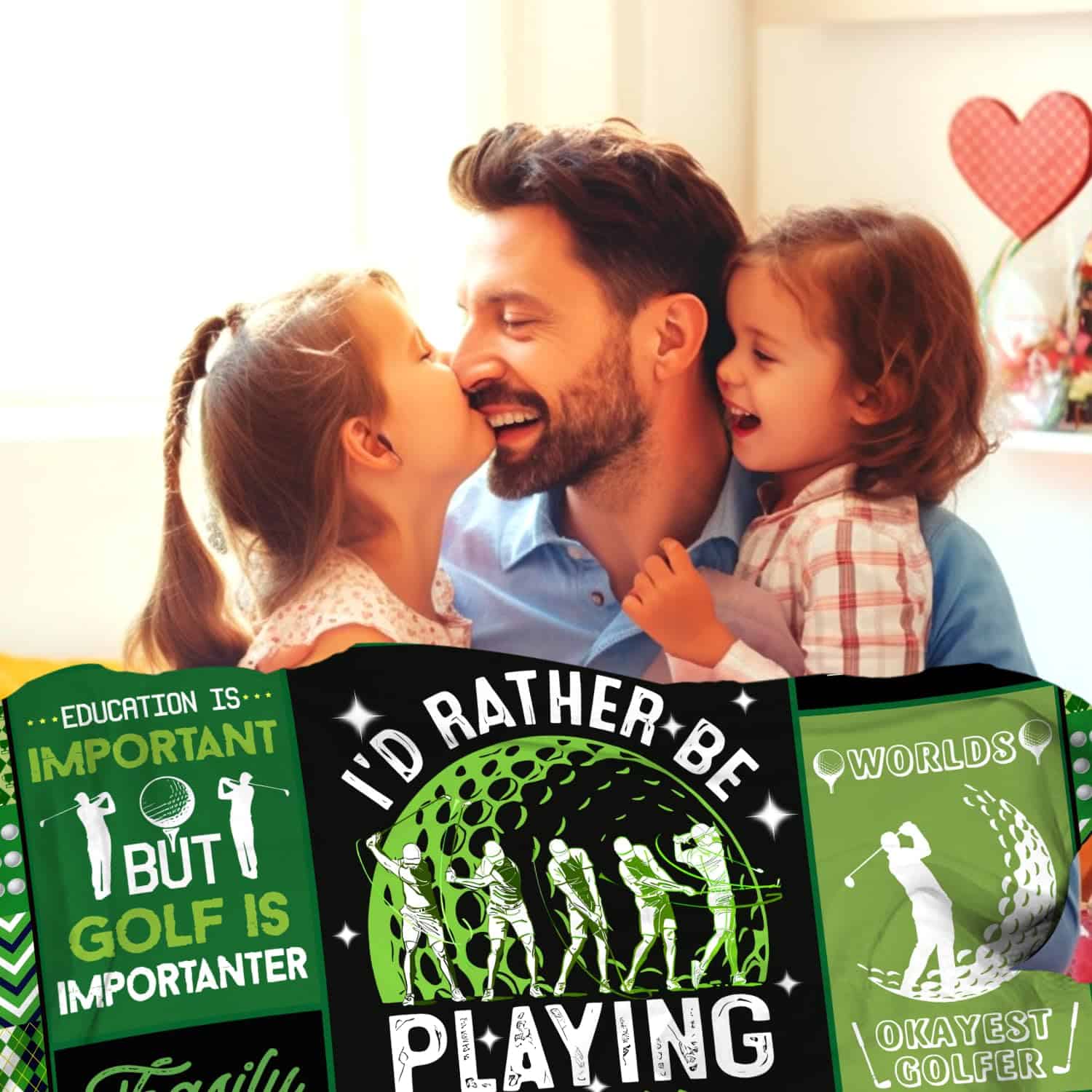 Manta de Golf para Regalos Hombres Mujeres,Suave y - Imagen 5