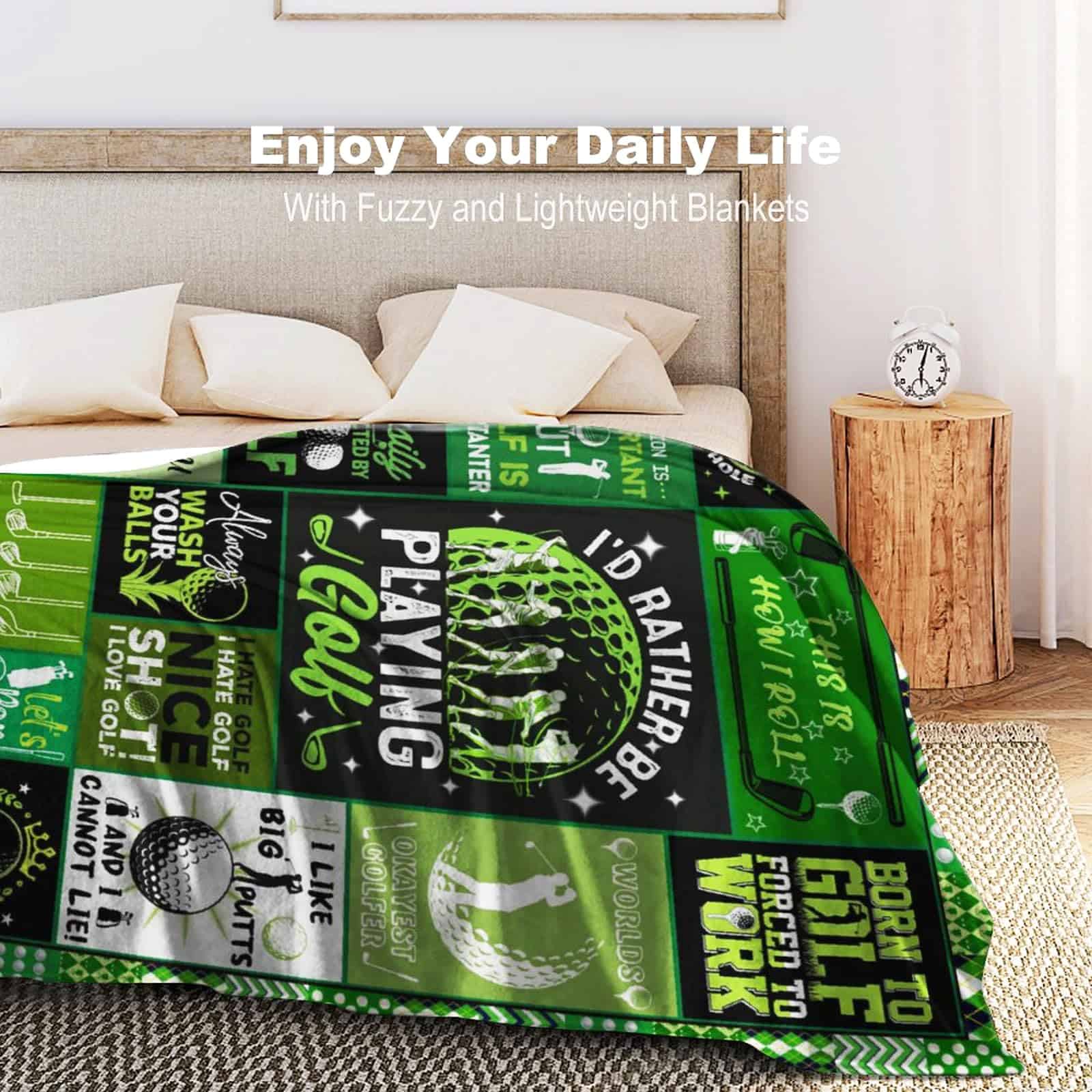 Manta de Golf para Regalos Hombres Mujeres,Suave y - Imagen 7