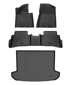 Set de tapetes para piso y protector de maletero para