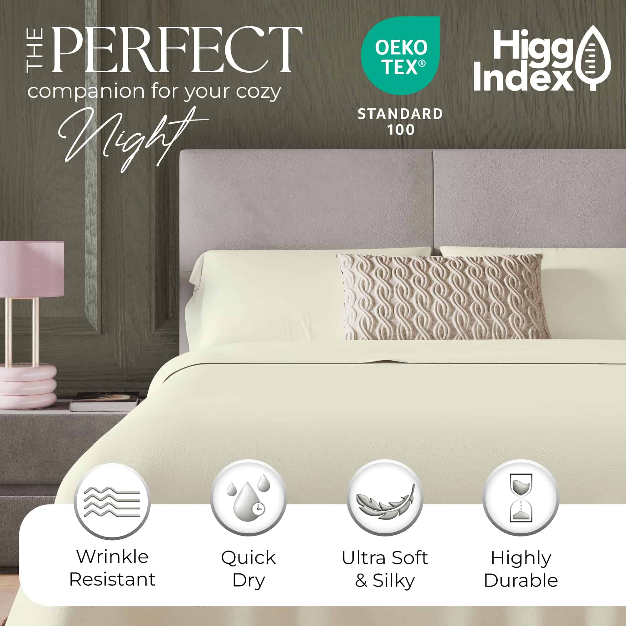 Juego de Sábanas de 600 Hilos para Cama Matrimonial Fresh - Imagen 4