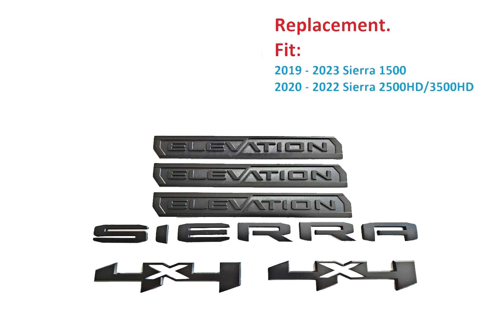 Cdeco 6PCS Emblemas de letras de elevación para cama 4x4 - Imagen 3