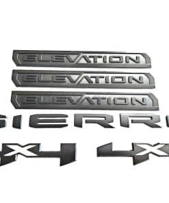 Cdeco 6PCS Emblemas de letras de elevación para cama 4x4