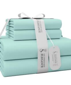 Juego de sábanas completas de lujo de 1200 hilos en algodón