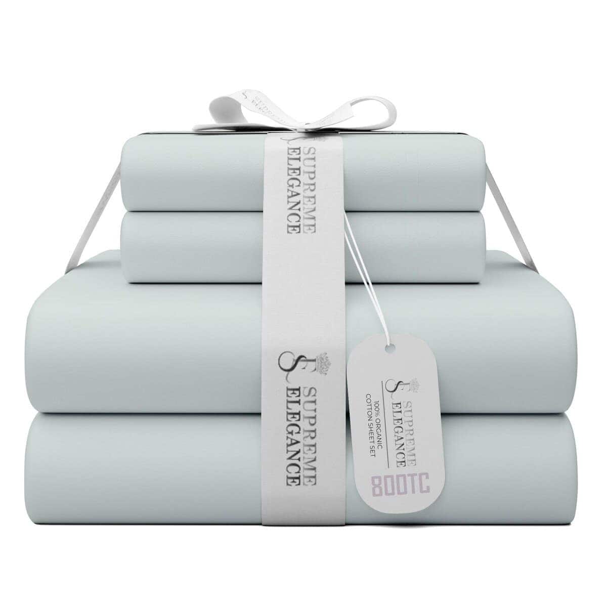 Juego de Sábanas Suaves Grises SUPREME ELEGANCE de 800