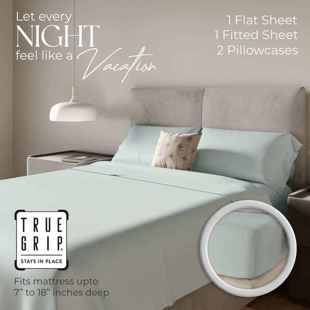 Juego de Sábanas Suaves Grises SUPREME ELEGANCE de 800 - Imagen 3