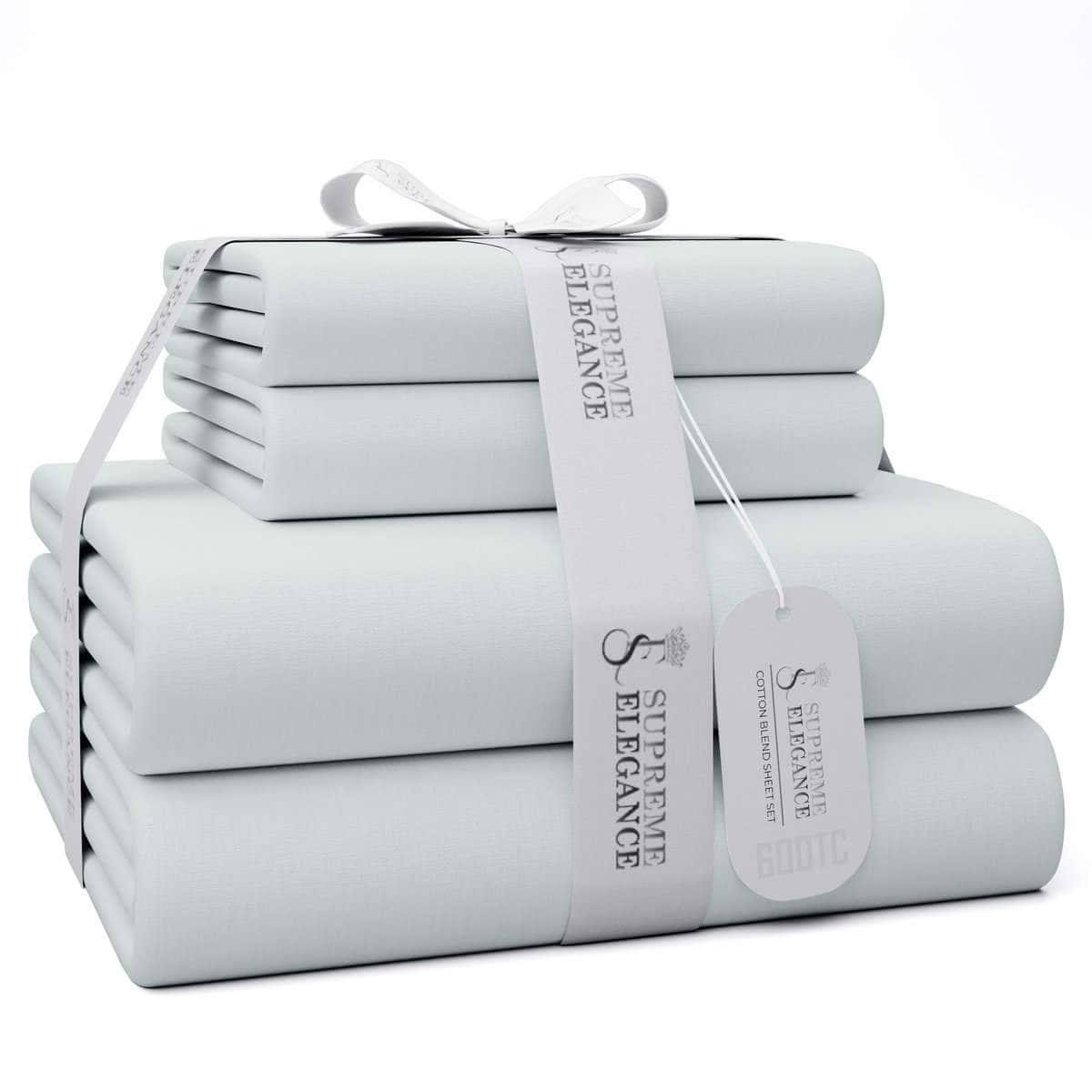 Juego de Sábanas de 600 Hilos para Cama Individual SUPREME