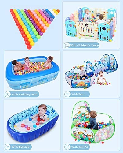 Bolas para Piscina MoonxHome para Niños, BPA Libre Bolas de - Imagen 8