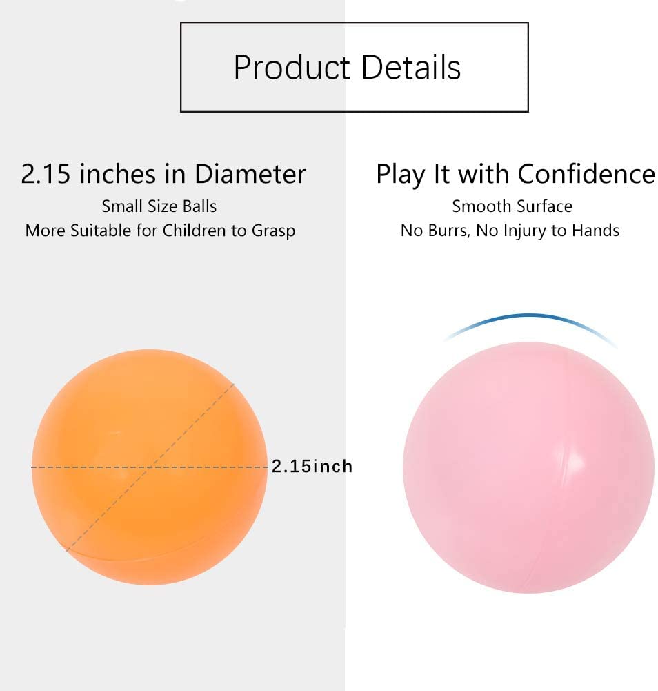 Bolas para Piscina MoonxHome para Niños, BPA Libre Bolas de - Imagen 6