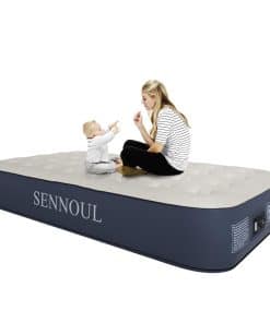 Colchón de aire Twin SENNOUL con bomba incorporada -