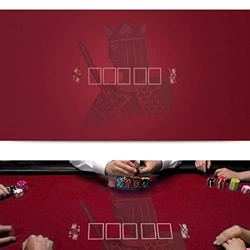 Mesa de Póquer y 21 Blackjack Ovalada de 108x56 Pulgadas