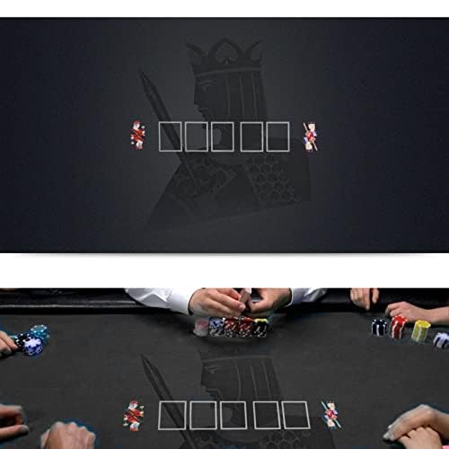 Luckin Sports Tapete Ovalado de Texas Hold'em y 21