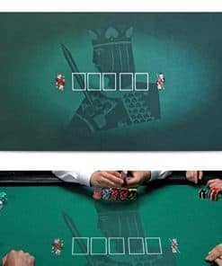 Tapete ovalado de fieltro Luckin Sports Texas Hold'em y 21