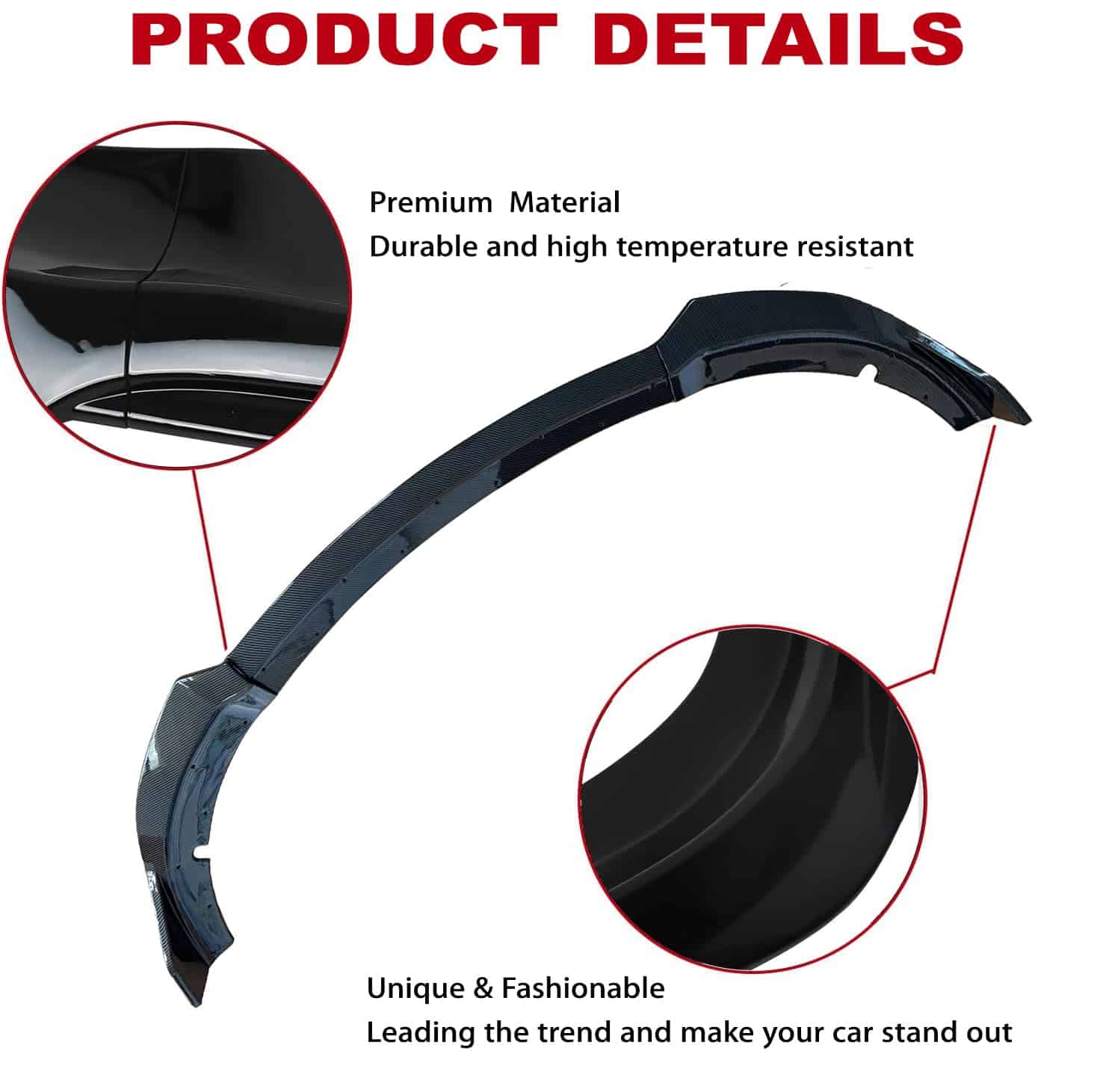 AAriguthel Labio delantero compatible con -Estilo de fibra d - Imagen 5