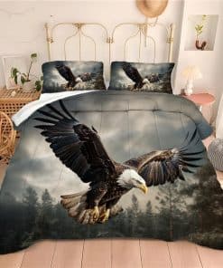 Juego de Comforter BIVVI Wildlife Eagle para Cama Queen,