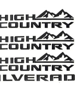 Emblema 4Pc Silverado High Country para Reemplazo de Letras