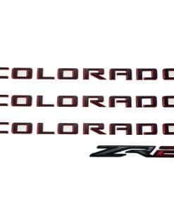 Conjunto de 4 letras de emblema de puerta lateral y portón