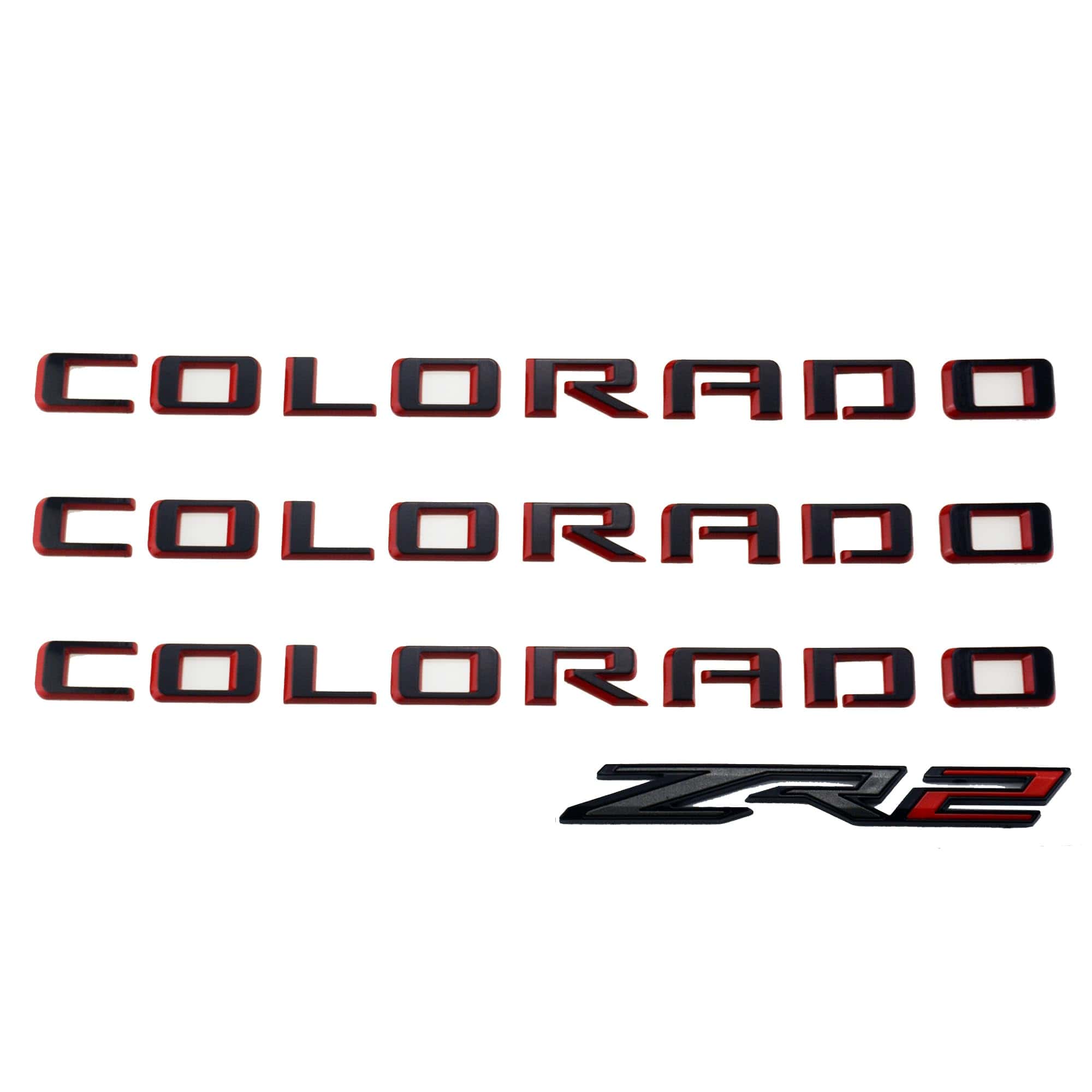 Conjunto de 4 letras de emblema de puerta lateral y portón