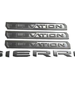 Juego de 4 Emblemas de Elevación Sierra para Puerta Trasera