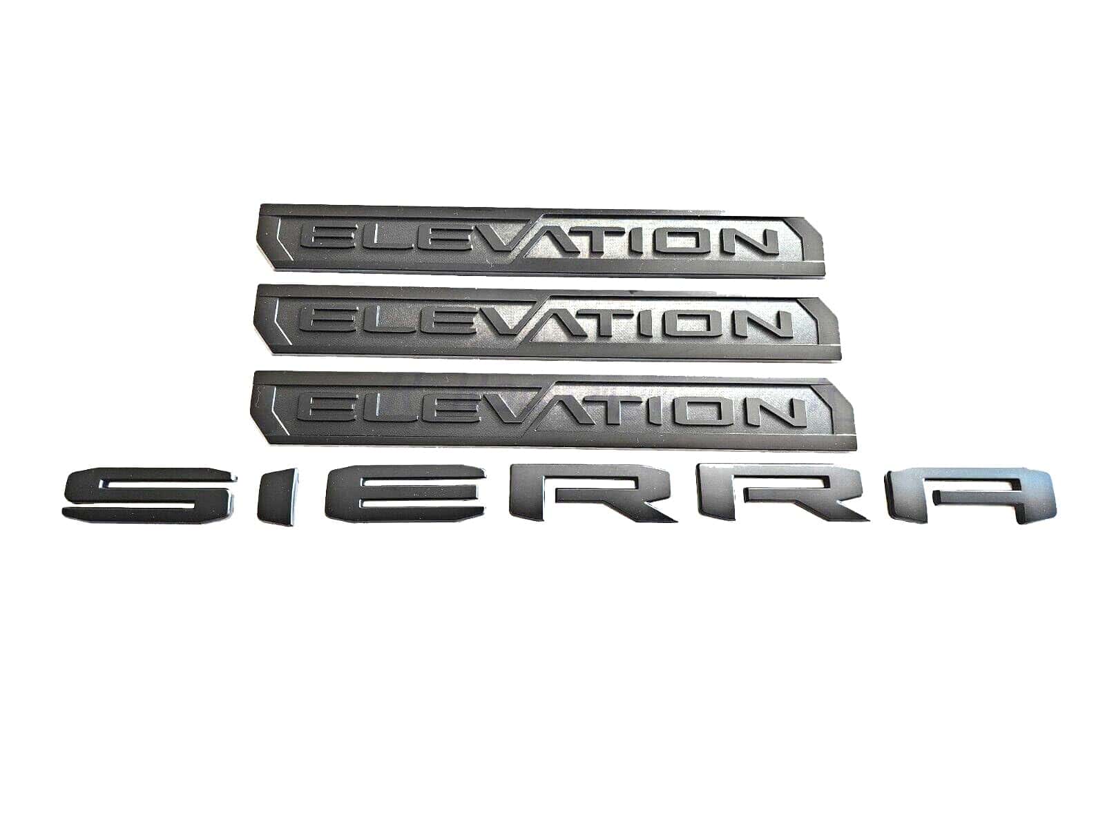 Juego de 4 Emblemas de Elevación Sierra para Puerta Trasera