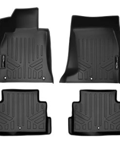 SMARTLINER Juego de Tapetes Negros a Medida para Todos los