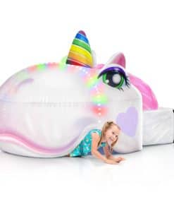 Casa de aire inflable con luces, tienda inflable - Juguetes