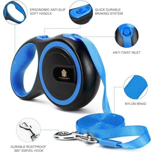 Correa retráctil para perros - Correa de 16 pies para - Imagen 3
