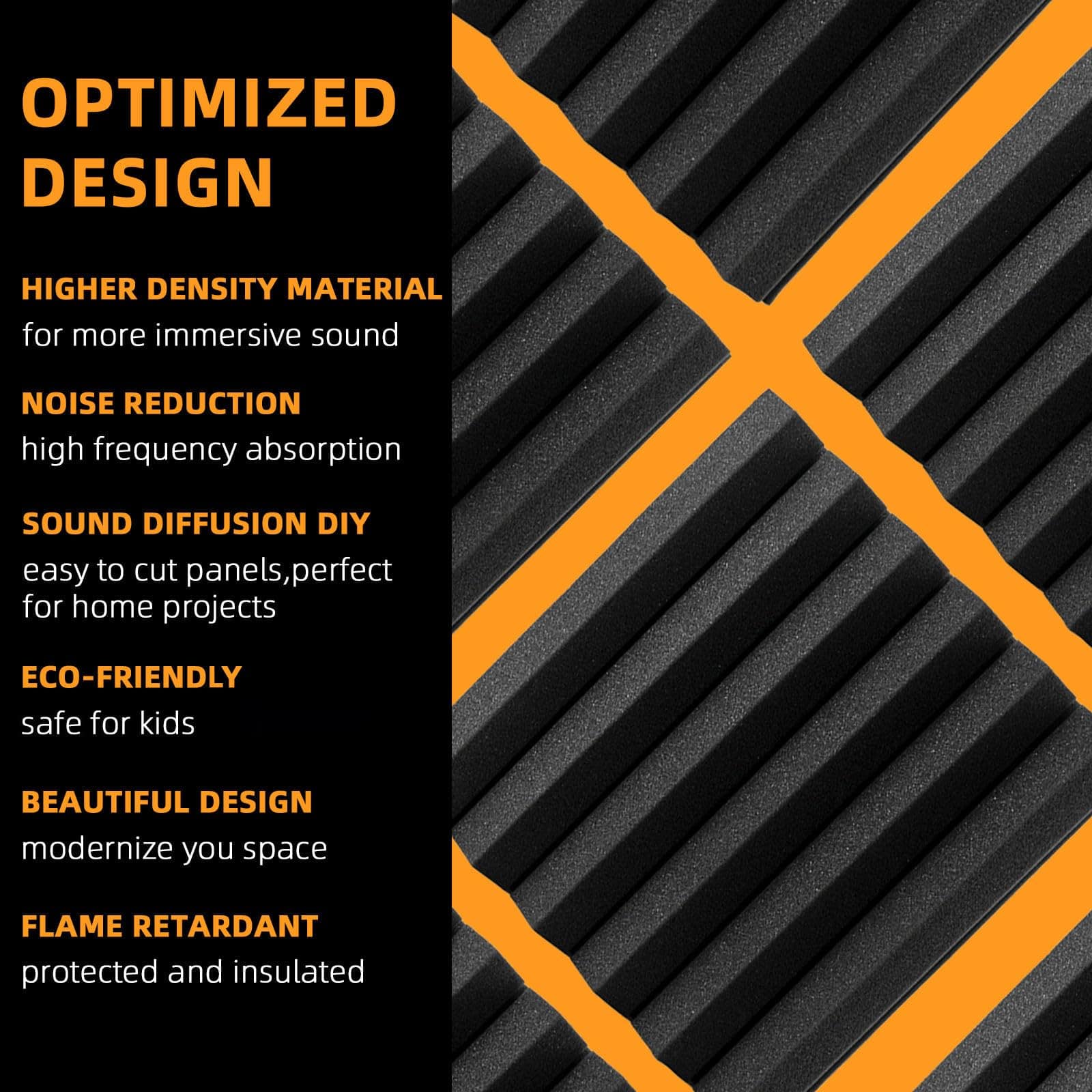 Paneles de Espuma Acústica: Paneles Autoadhesivos de - Imagen 4