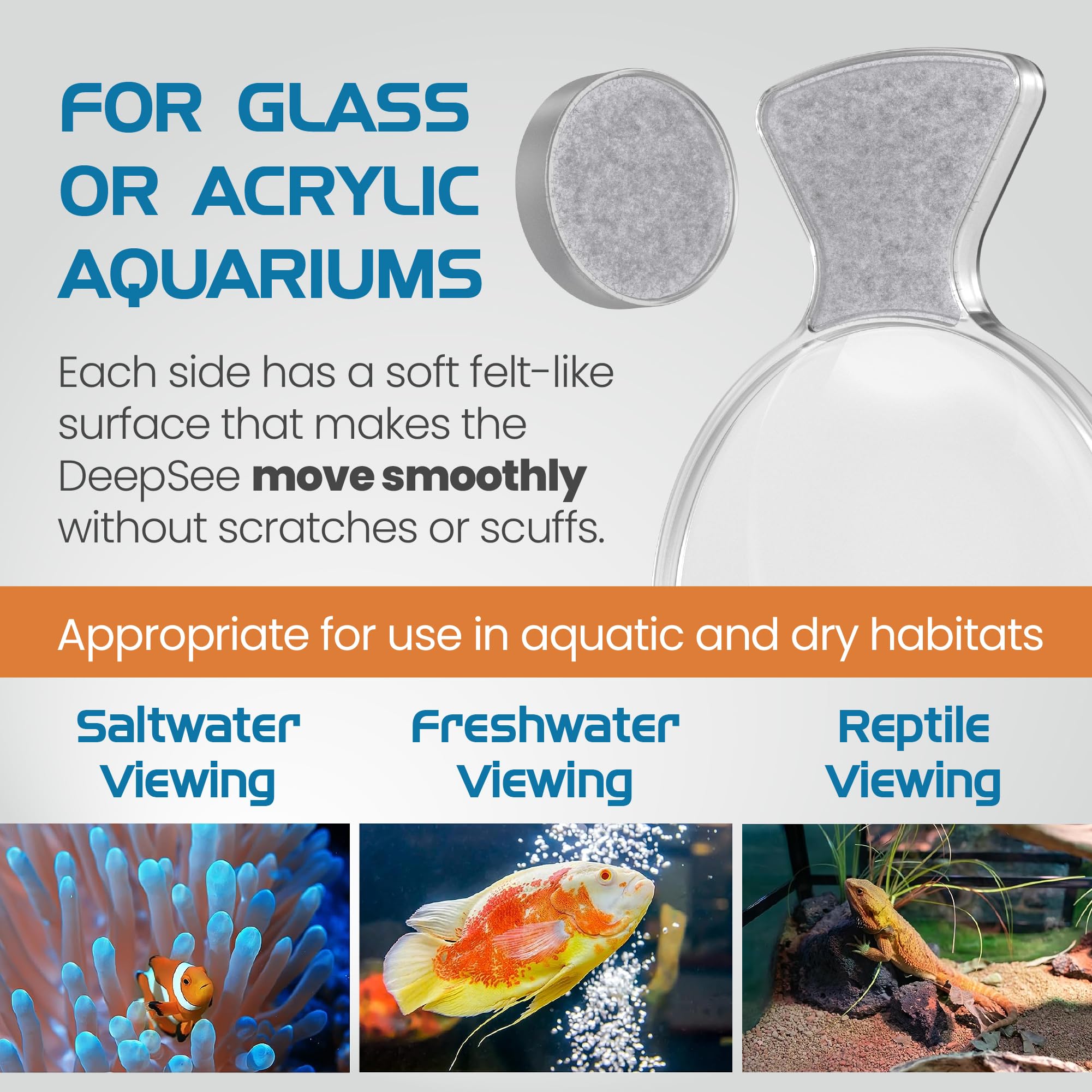 Visor FL!PPER DeepSee 4" - Lente Claro y Lupa Magnética - Imagen 6