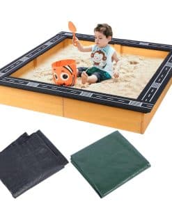 Arenero de Madera FAHKNS con Tapa - Pista de Carreras DIY -