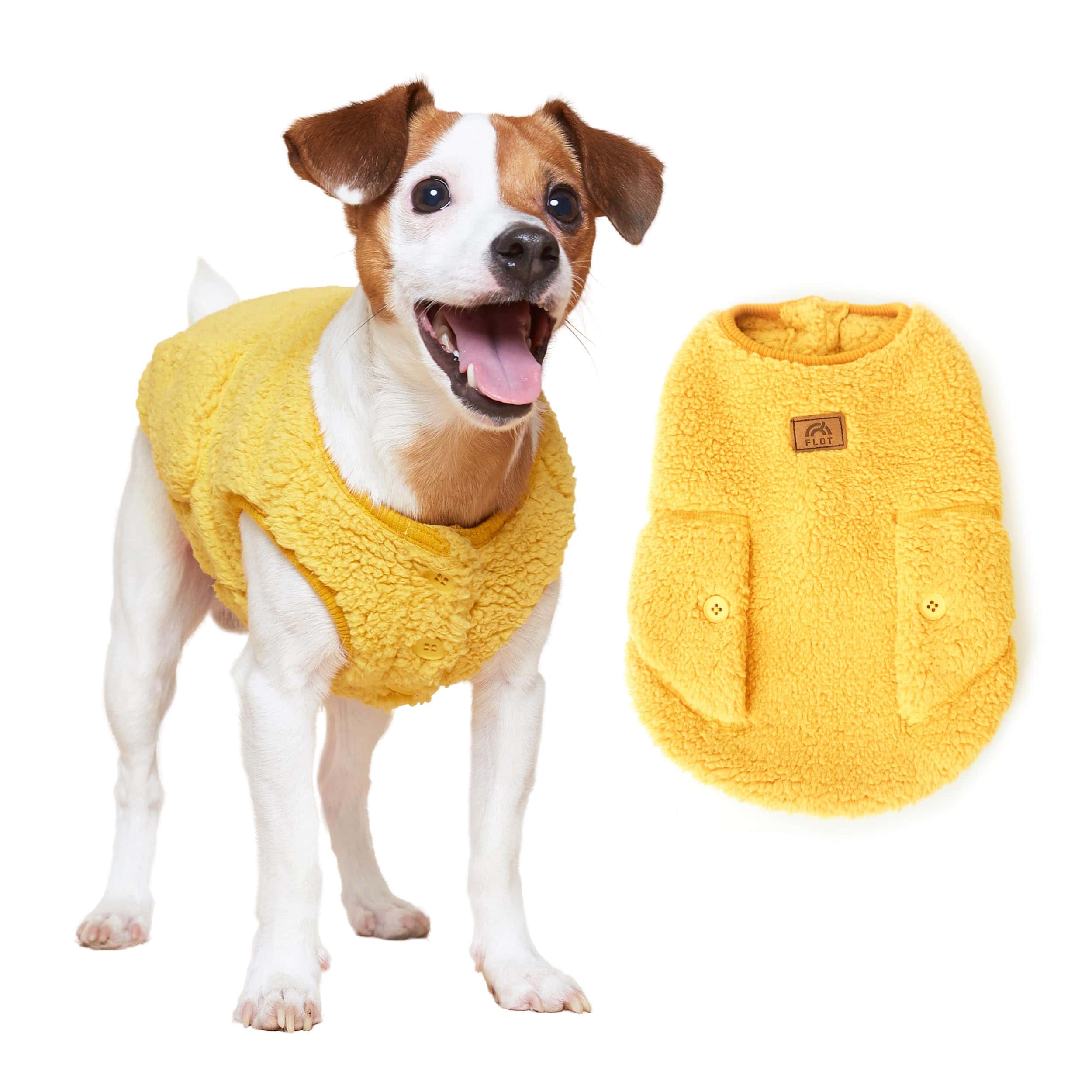 Chaleco de Felpa FLOT Designer para Perros, Abrigo Suave y