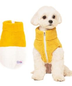 Chaleco abrigado sin mangas de diseño para perros de la